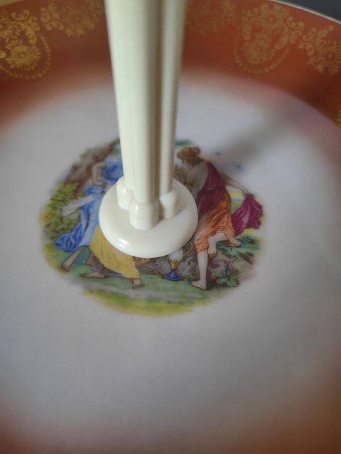 Tort və şiriniyyat qabı, rəng - Qəhvəyi, Farfor — Dining tableware