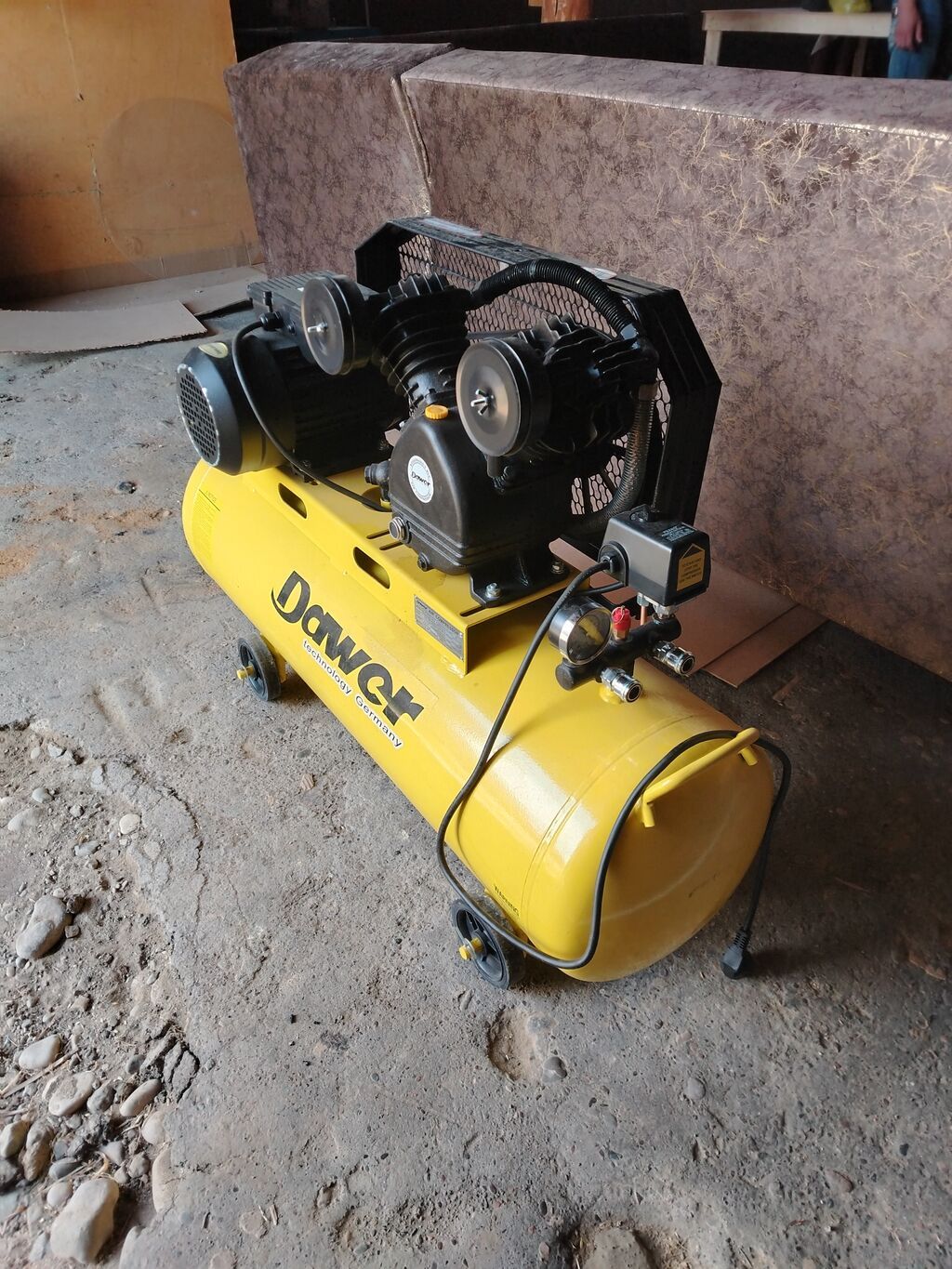 DoweX hava kompressoru 100 litrlik 2 ay işlənib yeni kimidir — Pompa və kompressor, Goranboy (2)
