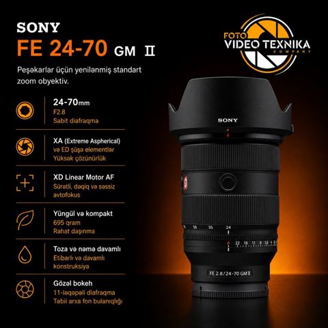 Sony FE 24-70mm F2.8 GM II — Bakı