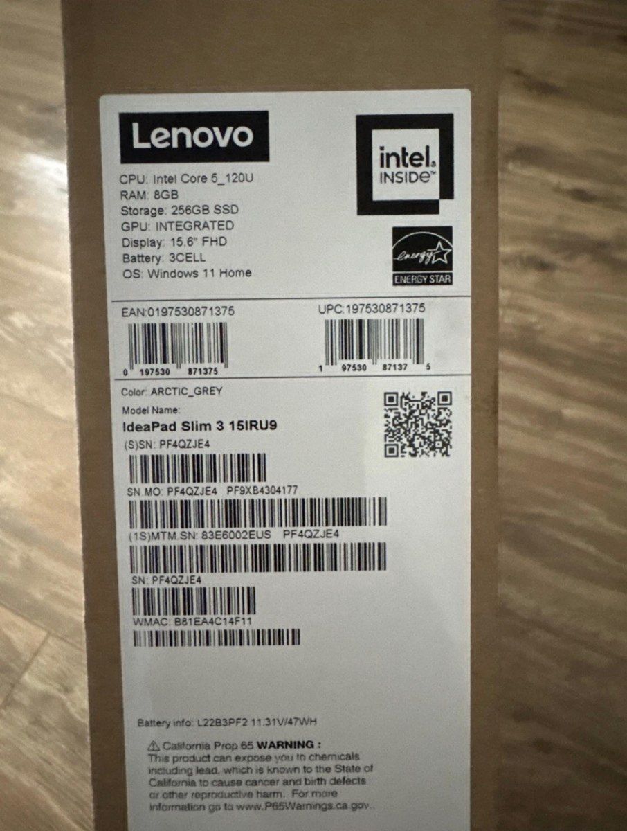Lenovo IdeaPad Slim 3 15IRU9 14 — Noutbuklar, Bakı (12)