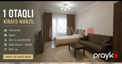 1-otaqlı yeni tikili kirayə verilir, Xirdalan ş., 48 m²