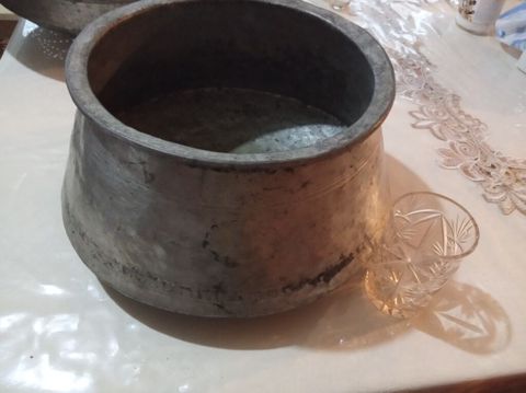 Qazan, rəng - Gümüşü, Mis, 28 sm — Yardımlı