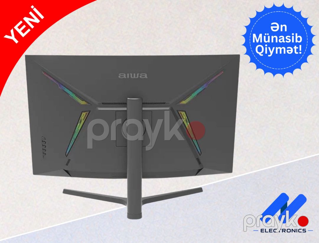 Monitor Aıwa Gamıng MD320G-Y 32" Wled Curved 165Hz (Speakers) — Kompüterlər və noutbuklar, Bakı (3)
