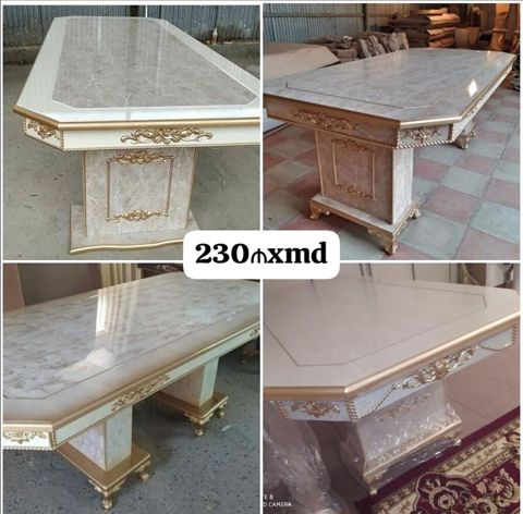 Klassik üslubda yemək/ziyafət masası - Material: MDF əsaslı — Bakı