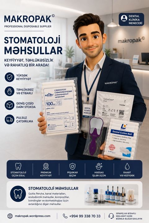 Stomatoloji Məhsulları — Makropak Stomatoloji klinikaların gündəlik — Masazır