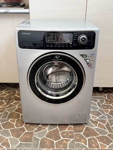 Samsung ön yükləməli paltaryuyan maşın - Model: Samsung Ag+ Silver — Bakı