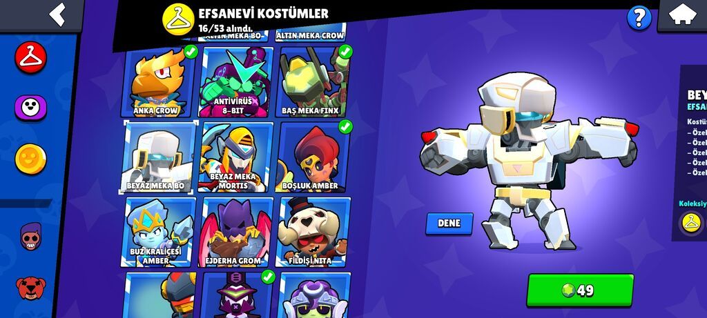 Brawl Stars oyun hesabı - Kupa yolu: 62,942 - Savaşçılar: 105/106 — İdman, hobi, istirahət, Bakı (8)