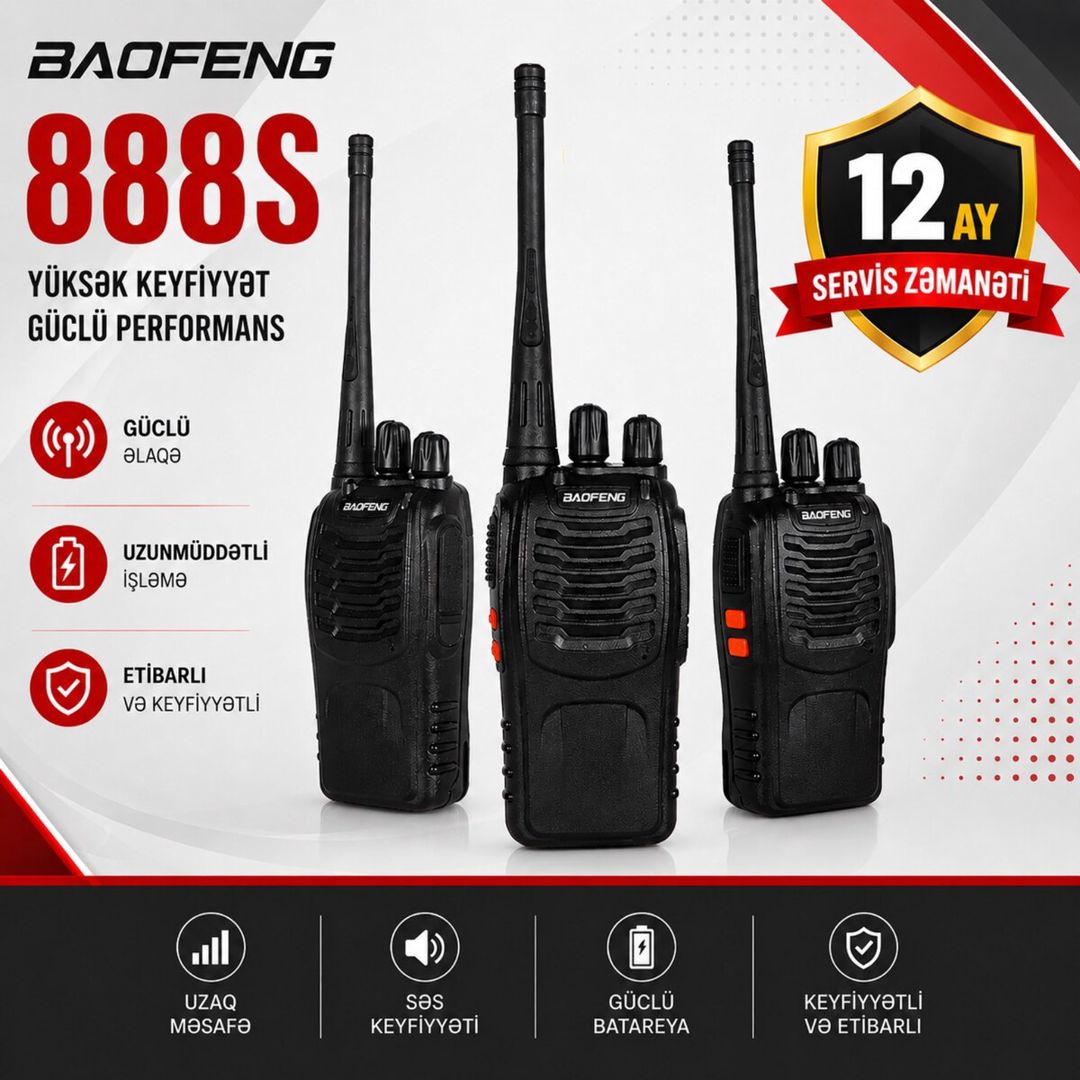 Ratsiya "Baofeng BF - 888S" — Smartfonlar, Bakı