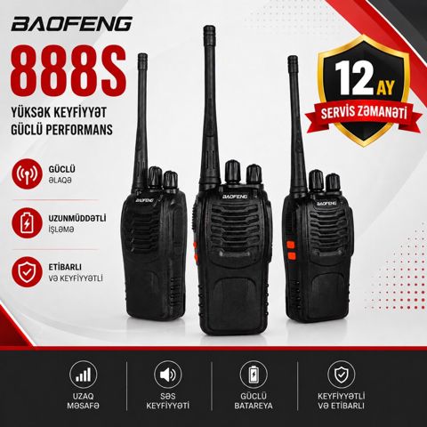 Ratsiya "Baofeng BF - 888S" — Bakı