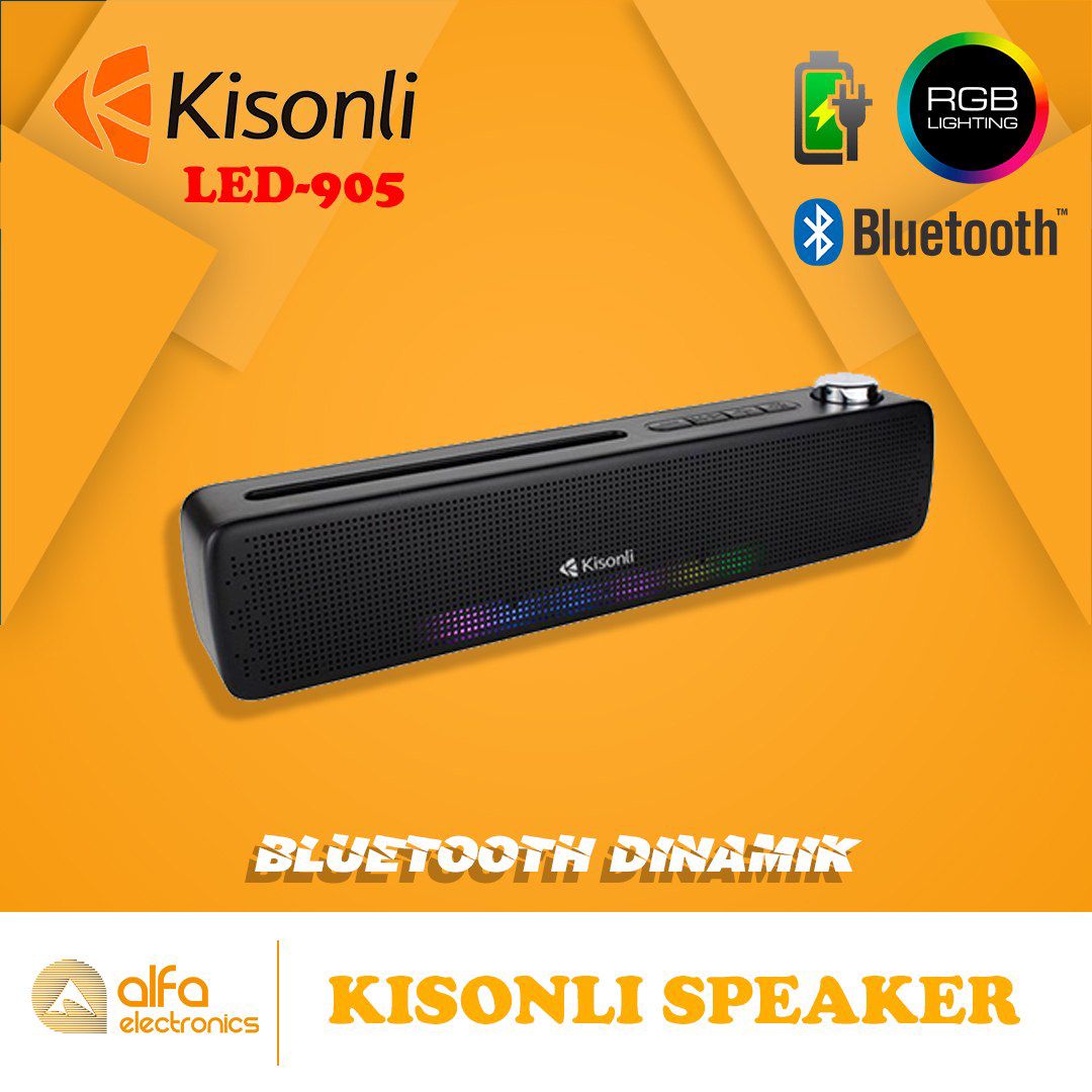 Dinamik RGB Bluetooth "Kisonli LED-905" — Səs texnikası, Bakı (4)