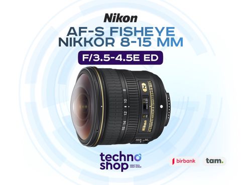 Linza "Nikkor 8-15 mm f/3.5-4.5E ED AF-S Fisheye" — Bakı