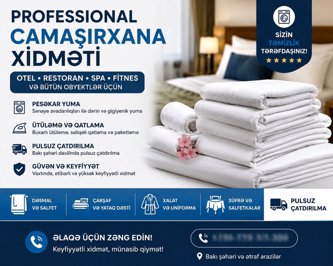 Camaşırxana xidməti — Təmizlik, Bakı (3)