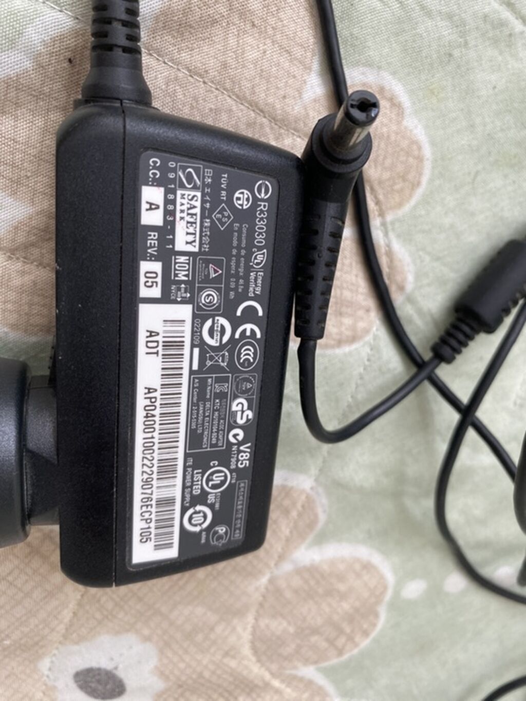 Acer noutbukları üçün orijinal AC adapteri. - Model: ADT (etiketdə — Noutbuk aksesuarları, Bakı (2)
