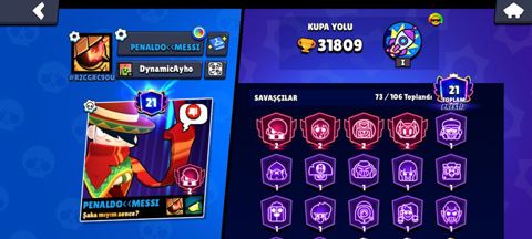 Brawl Stars hesabı – yüksək inkişaflı və zəngin kontentli - Kupa — Ceyranbatan