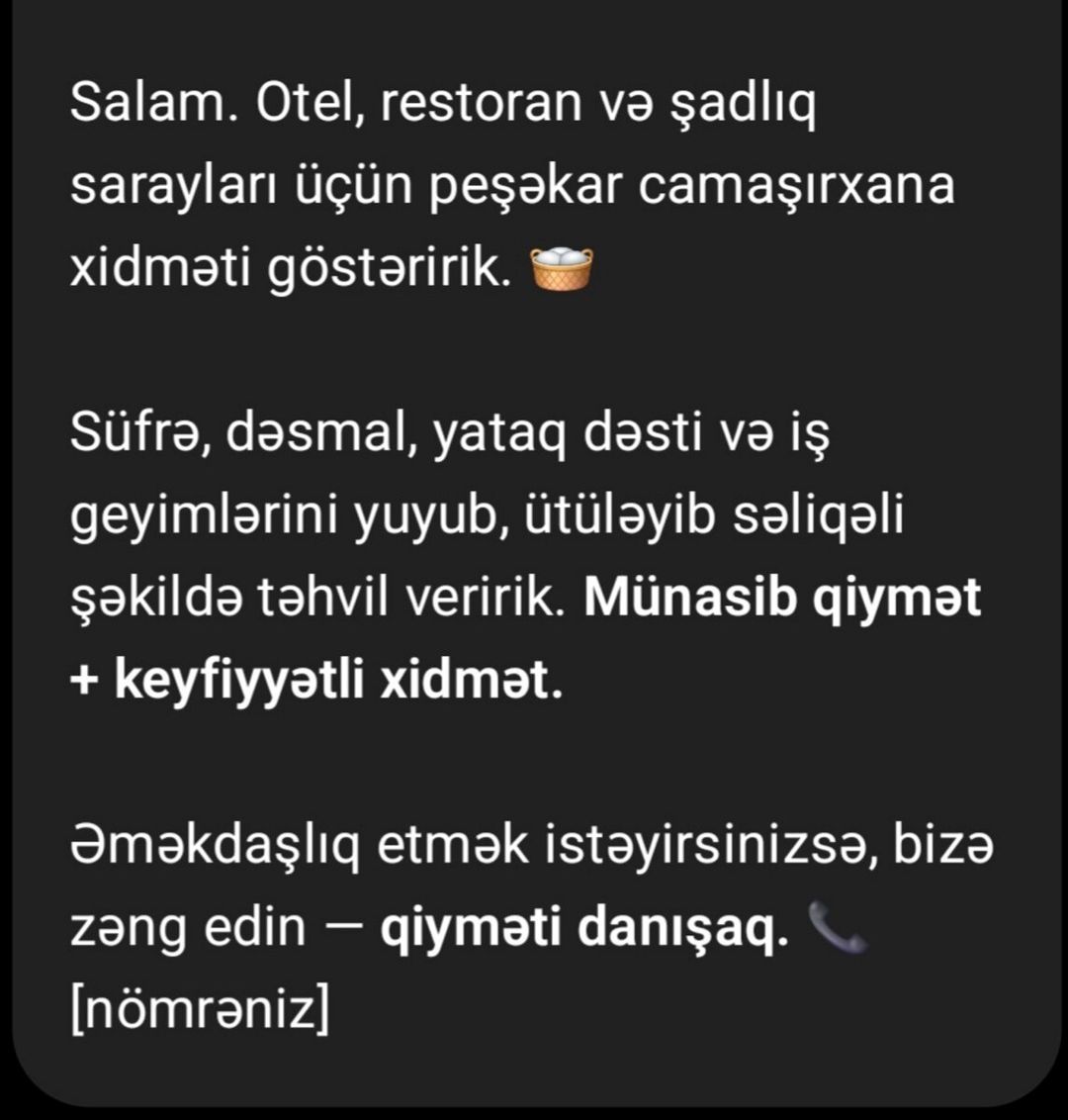 Camaşırxana xidməti — Təmizlik, Bakı (2)