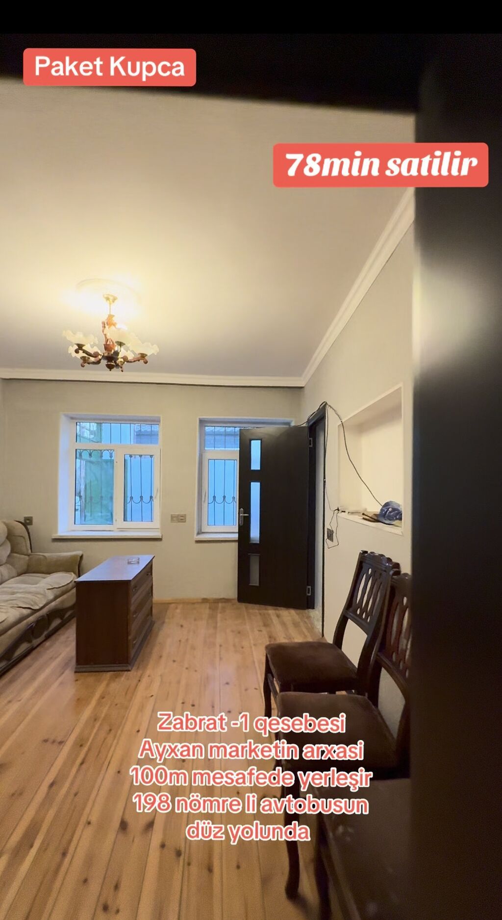 Zabrat 1 qəsəbəsində, Ayxan marketin arxasında yerləşən paket kupçalı — Ev, villa, Digah (9)