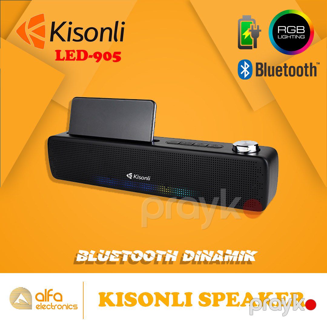 Dinamik RGB Bluetooth "Kisonli LED-905" — Səs texnikası, Bakı (3)