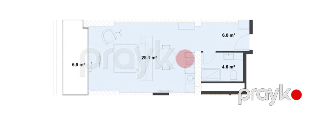 Satılır 1 otaqlı yeni tikili 56.3 m² — Mənzil, Bakı (2)