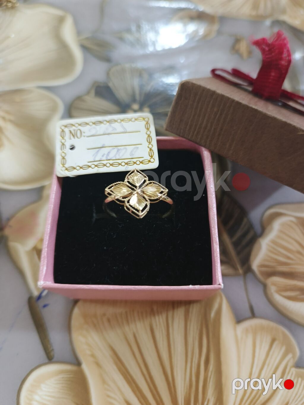 Toy, Üzük, Tiffany, Sarı qızıl, 585 Əyar, Qaşsız — Üzüklər, Xırdalan (2)