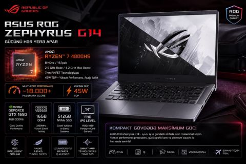 Asus Rog Zephyrus G14 — Bakı