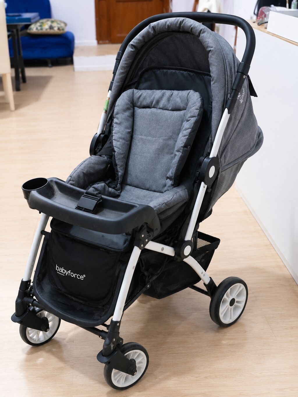 Babyforce uşaq arabası – rahat və funksional dizayn - Rəng: tünd boz — Arabalalar, Bakı (2)