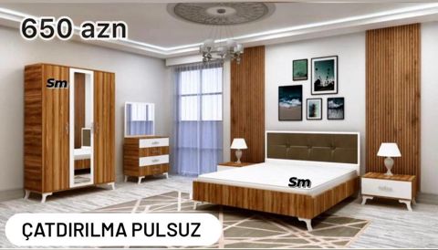 Yataq otağı dəsti - Qiymətlər: 650 AZN (ağ və ya ağ-qəhvəyi variant) — Digah