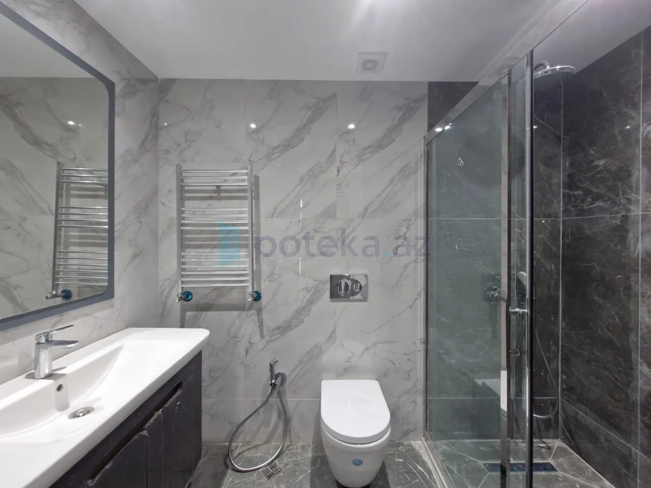 Satılır: 4 Otaq, Yeni tikili, Nəsimi r., 2-ci mkr q., 120.00 m² — Mənzil, Bakı (7)