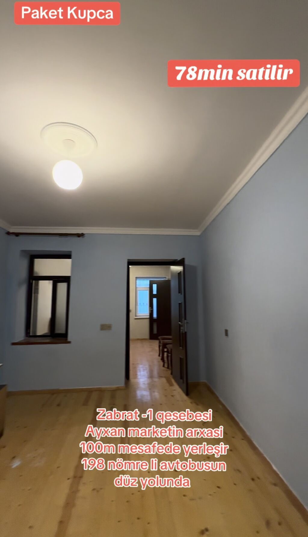 Zabrat 1 qəsəbəsində, Ayxan marketin arxasında yerləşən paket kupçalı — Ev, villa, Digah (8)