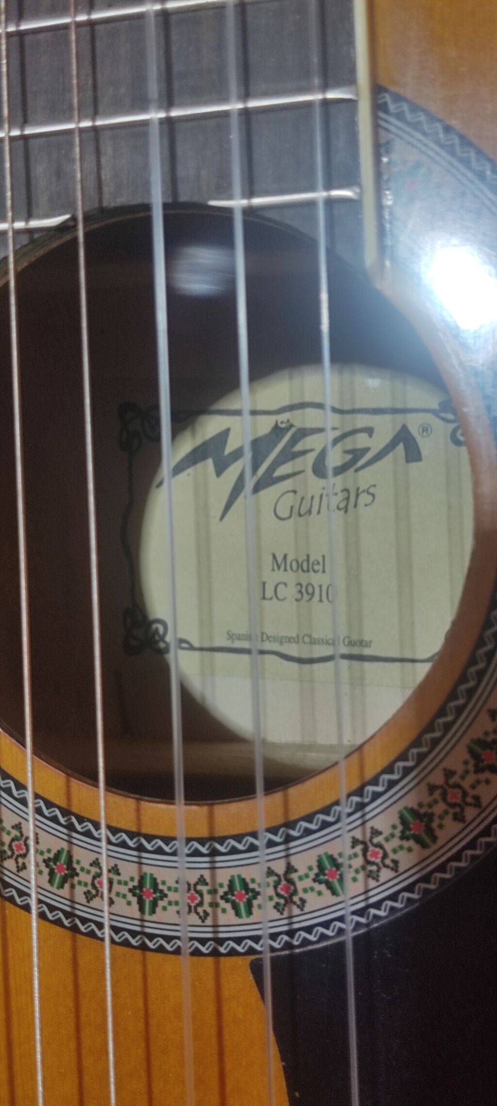 Mega Guitars LC 3910 elektro-klassik gitara - Model: Mega Guitars LC — Musiqiə alətləri, Bakı (4)