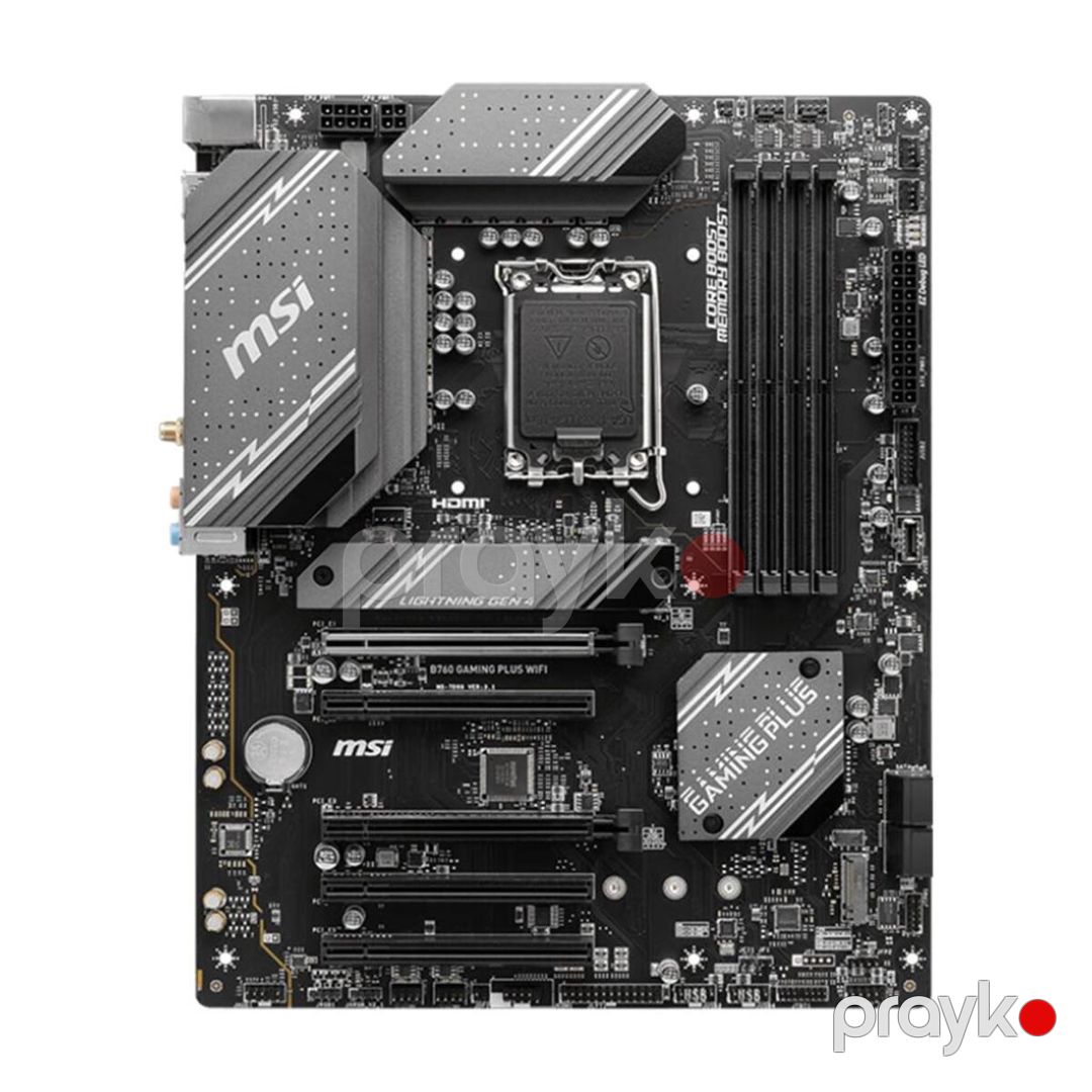 Msı B760 gamıng plus wıfı LGA1700 — Kompüterlər və noutbuklar, Bakı (2)