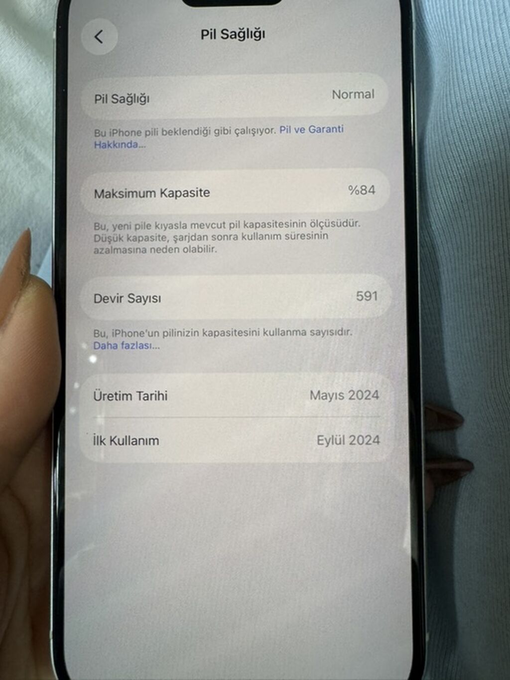 IPhone 15, 128 GB, Ağ, Face ID — Apple iPhone, Şəki (3)