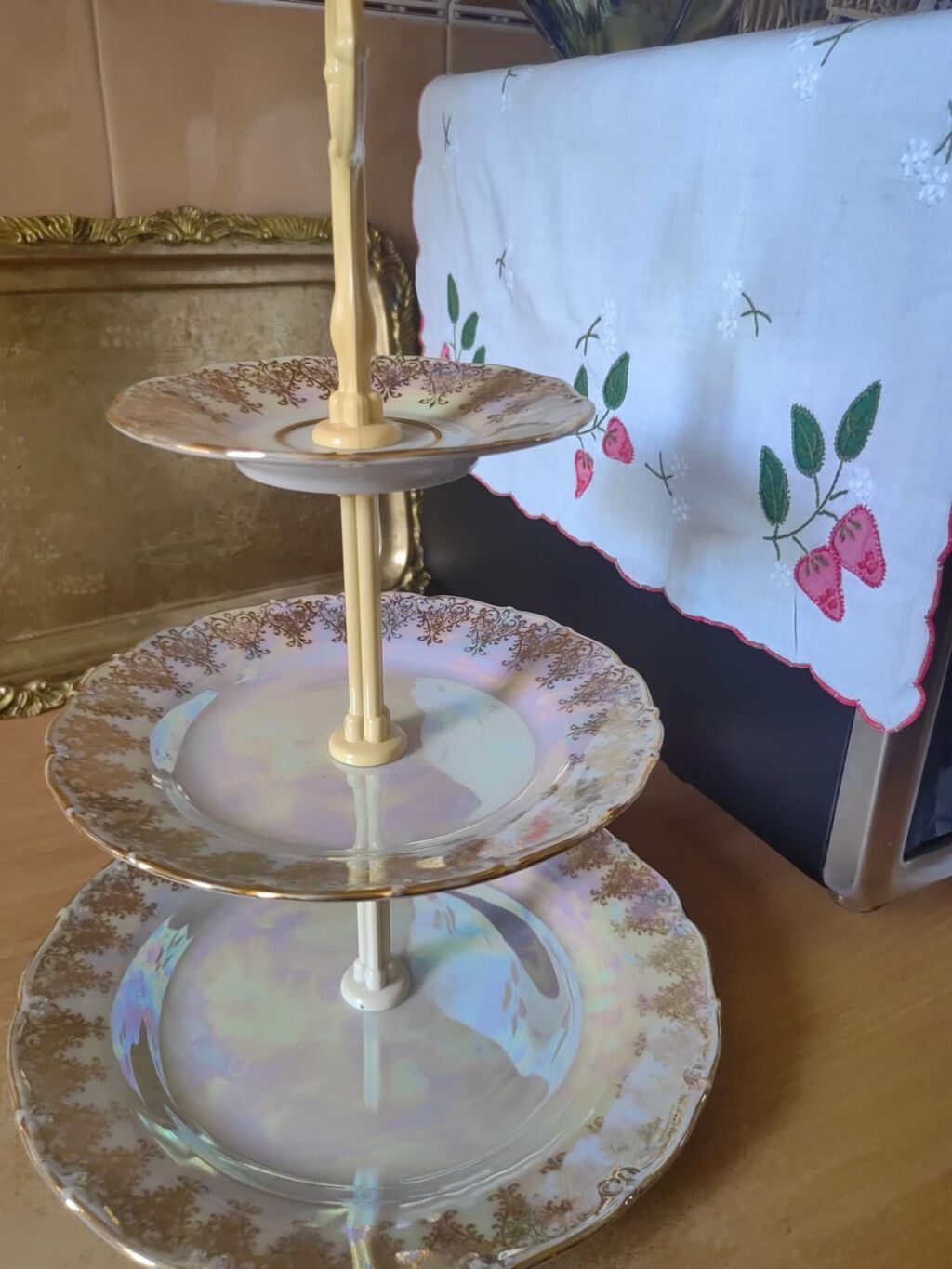 Tort və şiriniyyat qabı, rəng - Qəhvəyi, Farfor — Süfrə qabı, Bakı (4)