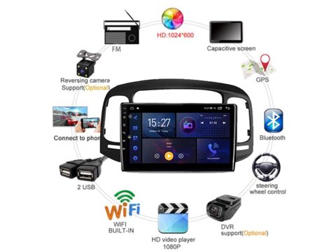 "Hyundai Accent 2006-2011" android monitoru — Bakı