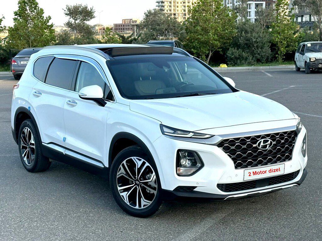 Hyundai Santa Fe, 2.0 L, 2018 il, 140 000 km — Avtomobillər, Bakı (3)