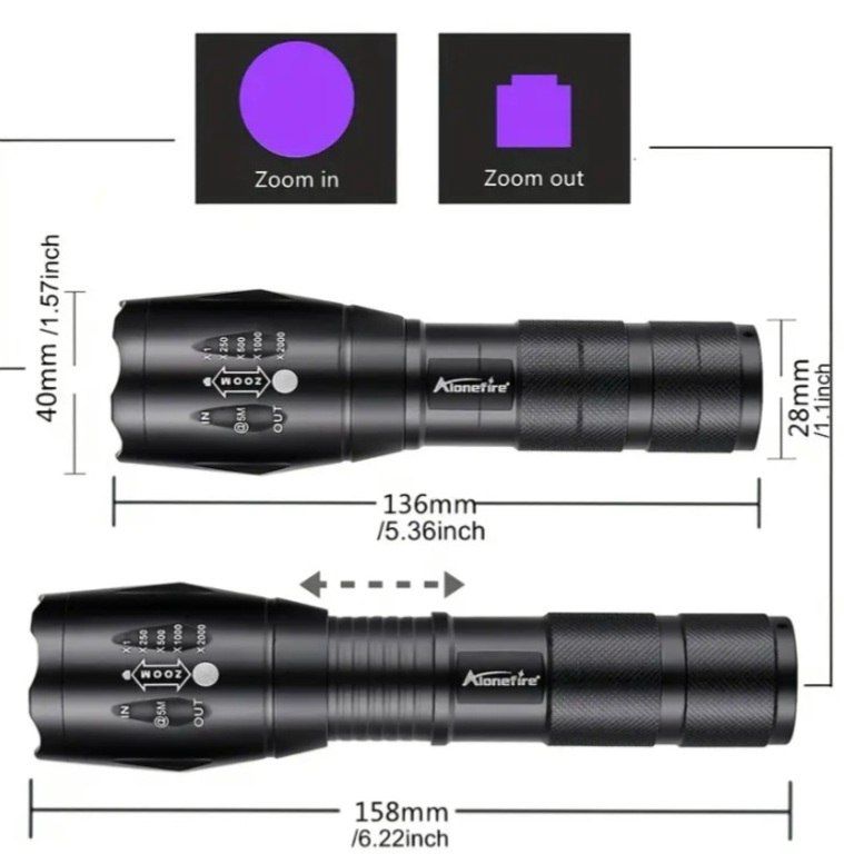 Fənər UV 365-395 nm — İşıqlandırma, Bakı (3)