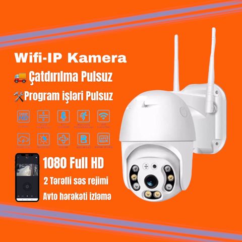 Kamera İP 2MP-1080HD Wıfı — Bakı
