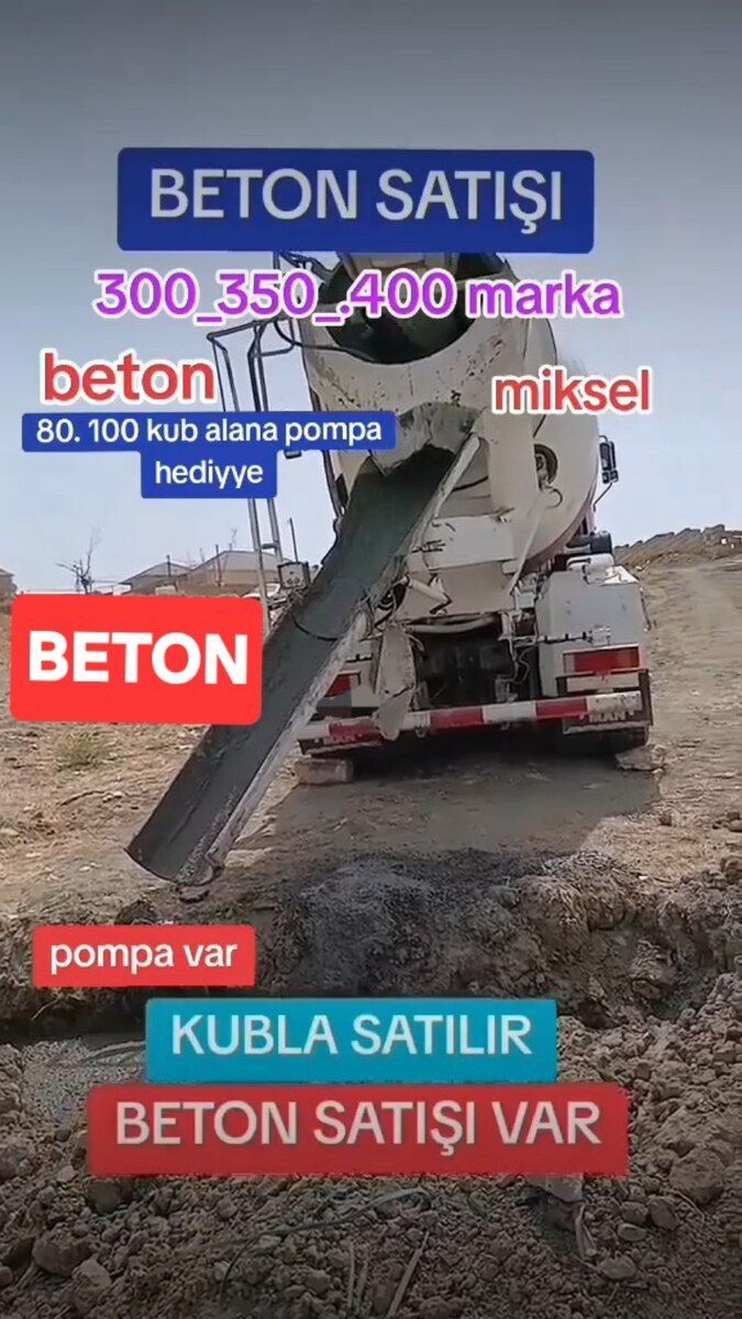 Beton sifarişi — Təmir və inşaat, Bakı (2)