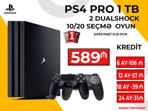 Sony PlayStation 4 Pro 1TB — Bakı