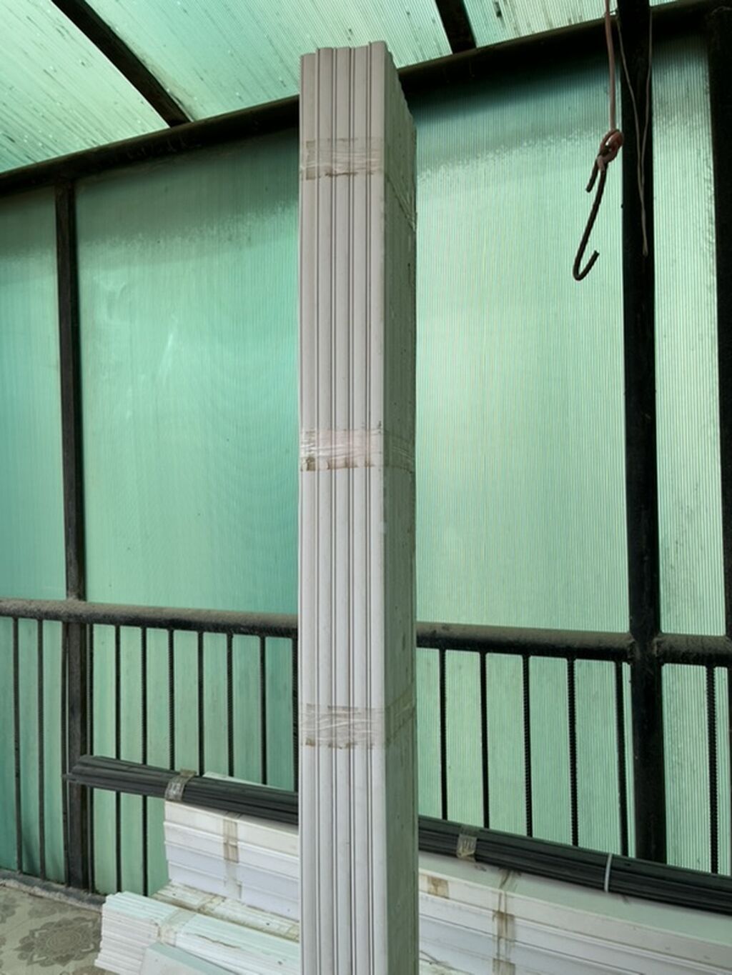 PVC perqola/hasar/profil panelləri dəsti - Material: PVC (açıq rəng — Plitka və örtü materialları, Novxanı (3)