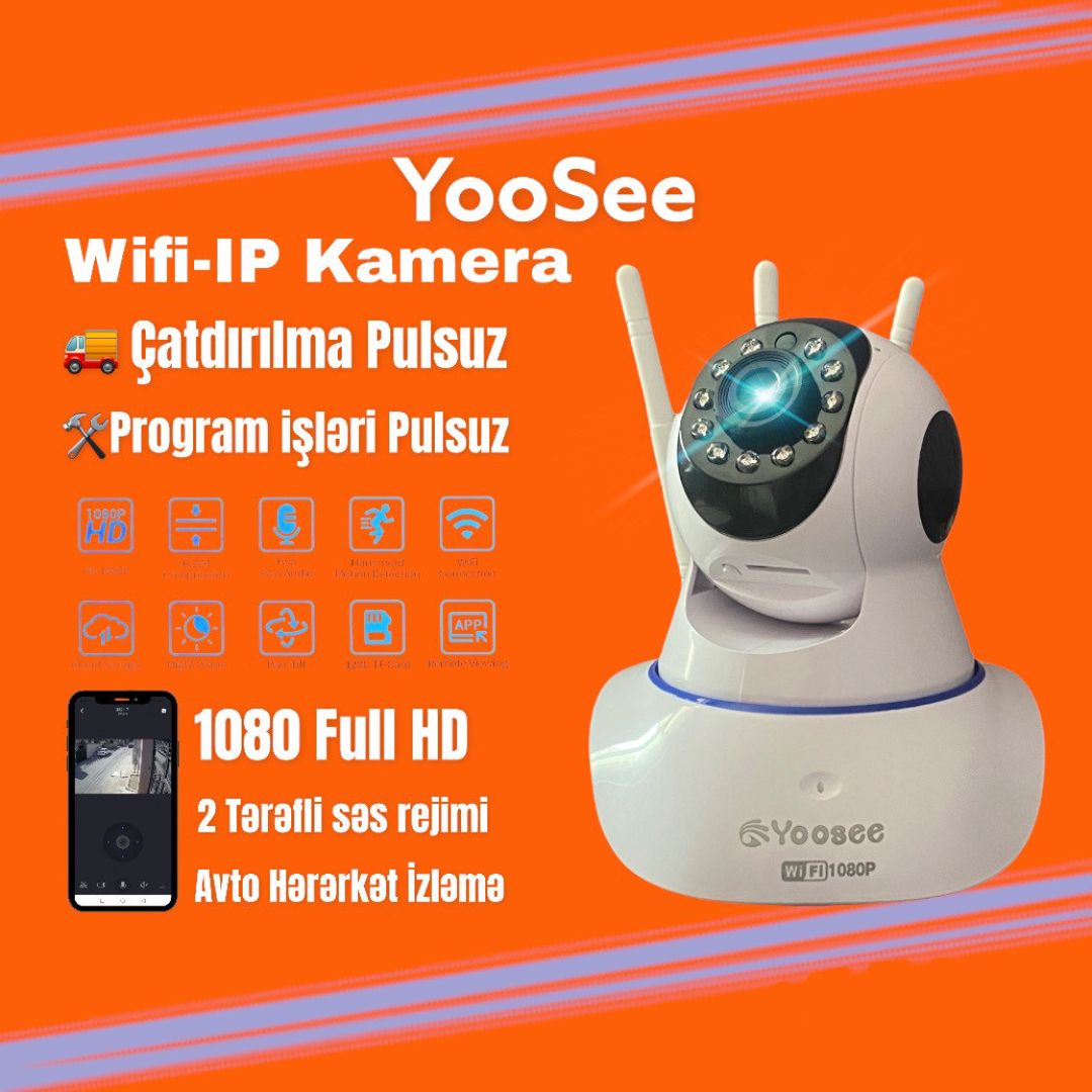 Kamera "İP Yoosee 2MP-1080HD (Wıfı)" — Təhlükəsizlik sistemləri, Bakı
