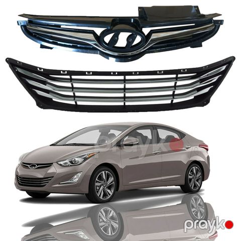 "Hyundai Elantra 2014-2015" radiator barmaqlığı