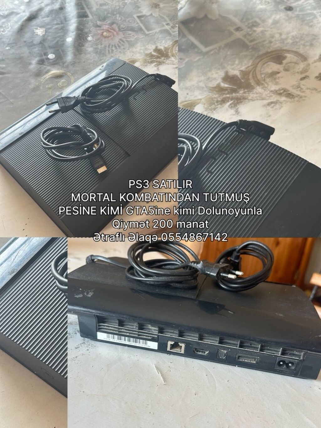 PlayStation 3 (Super Slim) oyun konsolu Xüsusiyyətlər: - Model: PS3 — Oyun konsolları, Hacıqabul (2)