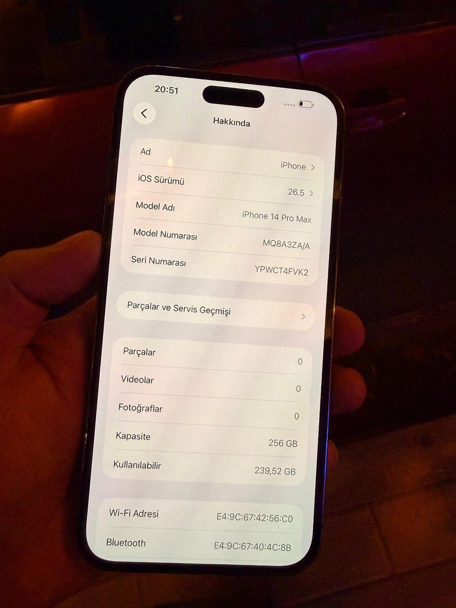 Apple iPhone 14 Pro Max Deep Purple 256GB/6GB — Smartfonlar, Bakı (3)