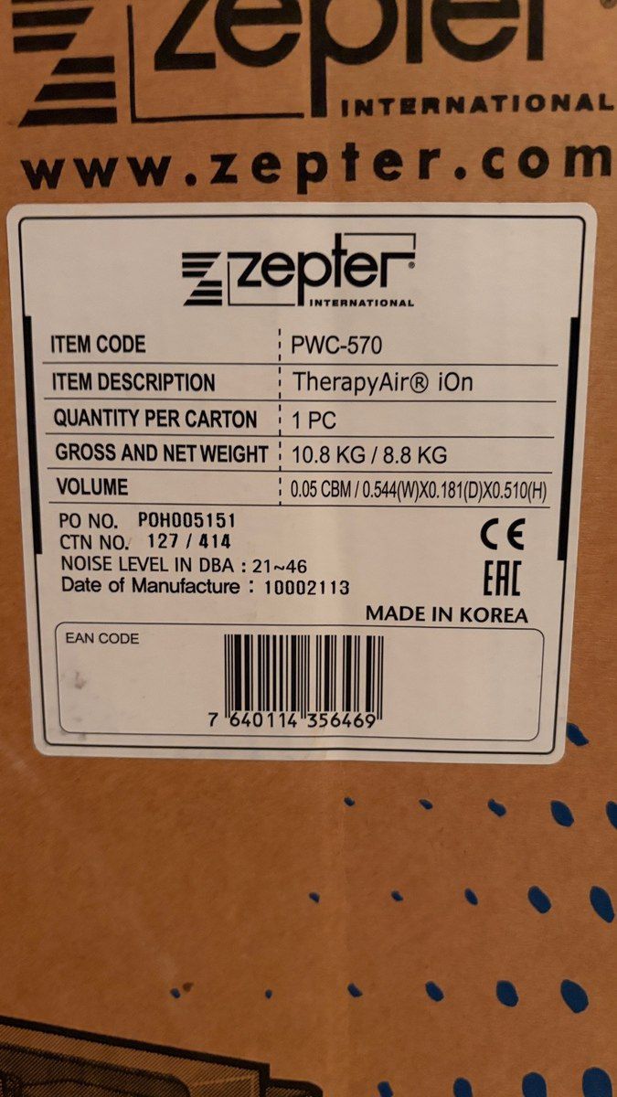 Zepter TherapyAir iOn hava təmizləyicisi — Ev texnikası, Bakı (3)