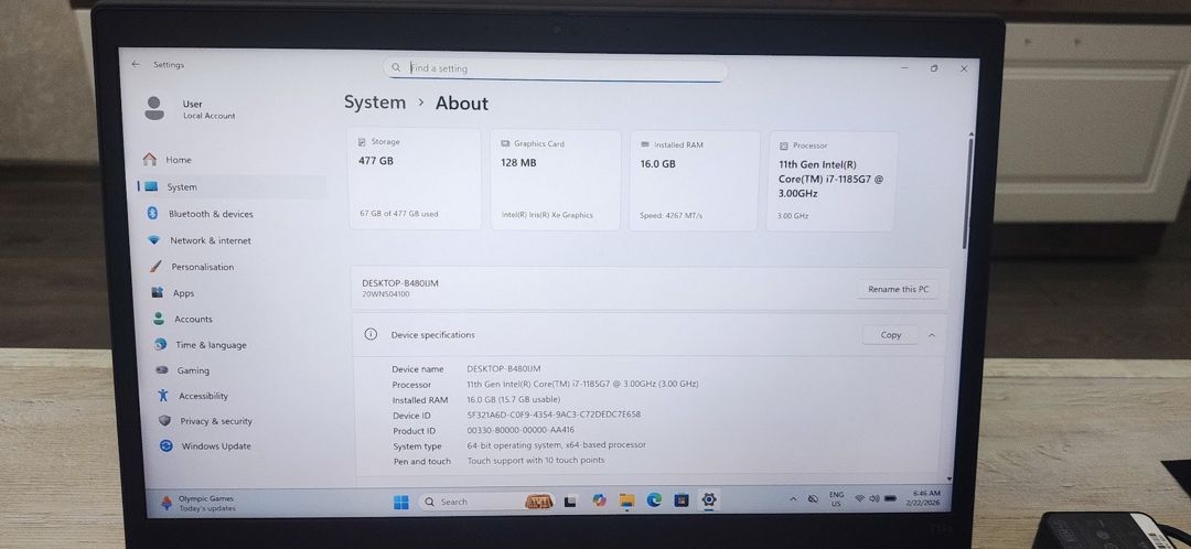 Lenovo Thinkpad T14s Gen 2 (touch) — Noutbuklar, Bakı (12)