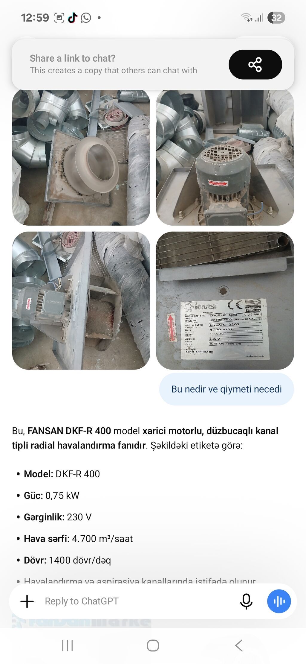 Fansan Dkf-r 400 radial kanal tipli havalandırma fanı Xüsusiyyətlər — Digər, Bakı (4)