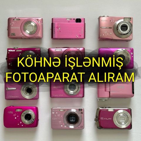 Fotoaparat alıram. Şəkildəki tipdə fotoaparatlar alıram. Canon, Sony — Bakı