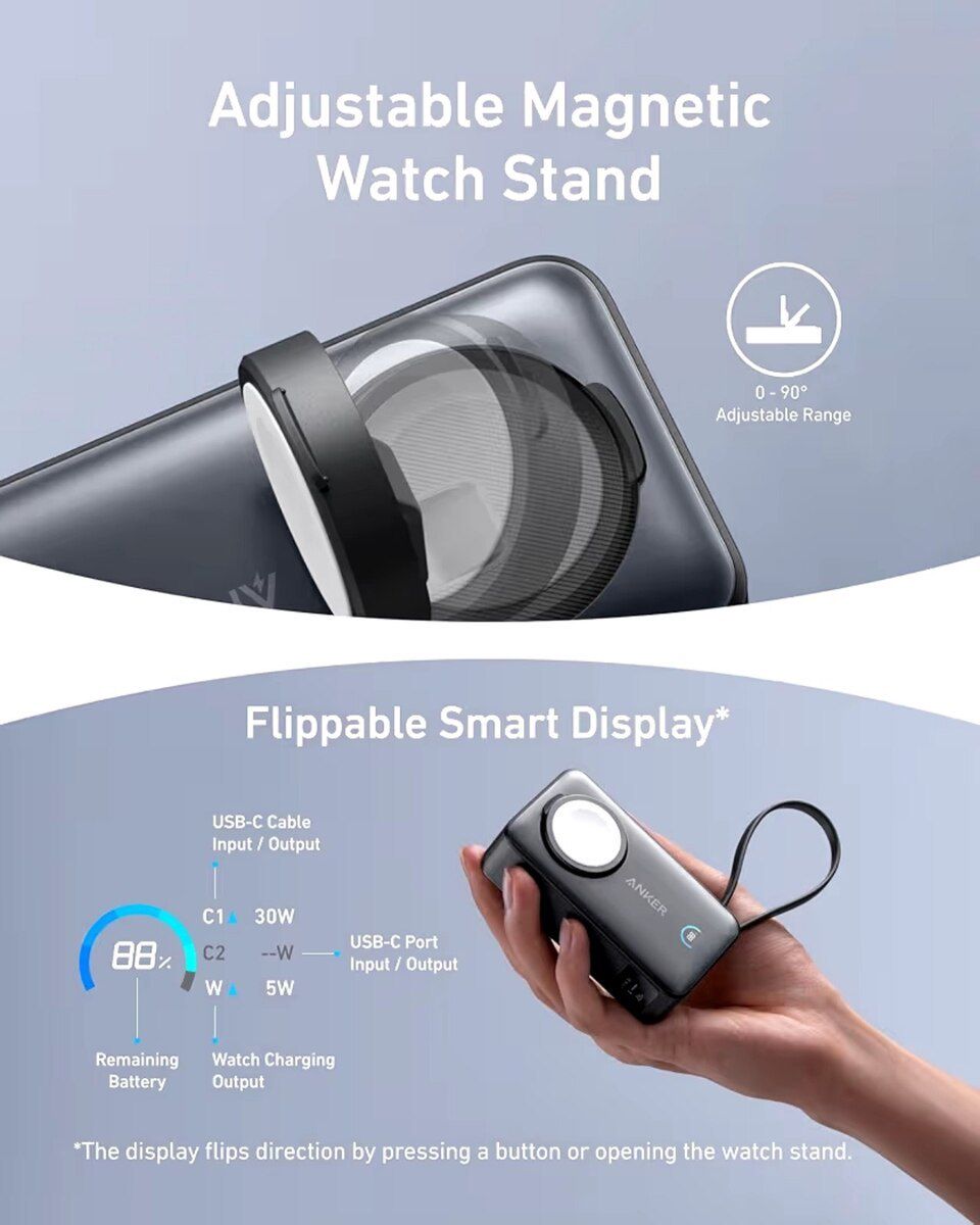 Anker powerbank nano 35w Apple watch 10k — Smartfonlar, Bakı (2)