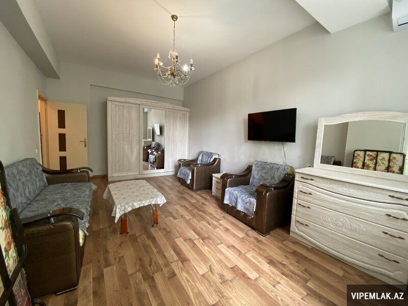 Xətai rayonunda 1 otaqlı Yeni tikili Kirayə verilir, 80 m² — Mənzil, Bakı (2)