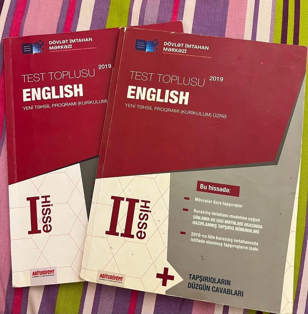 Məhsul: Her biri 4 azn“Test Toplusu – English (Yeni Təhsil — Kitablar, Bakı
